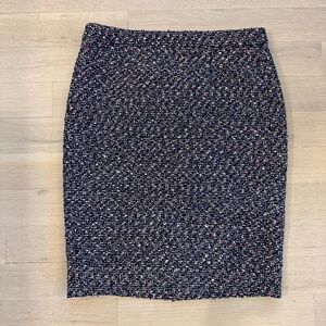NWT J.Crew No.2 Skirt in Pink Confetti Tweed - Size 10
